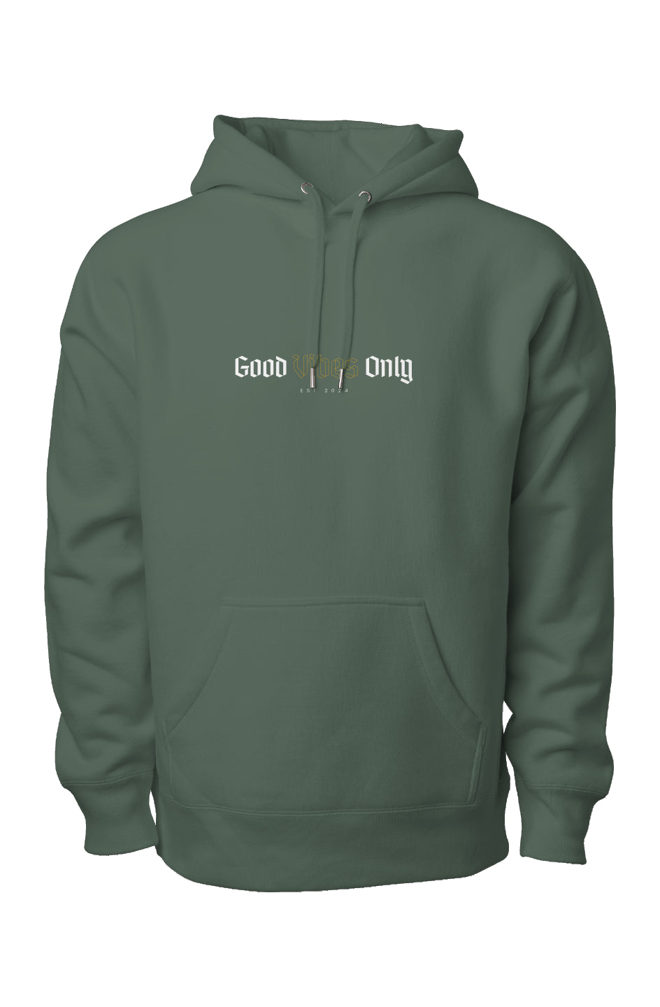Good Vibes Only Hoodie - Alpine Green | Heavyweight